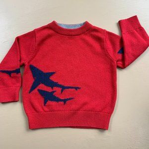 Baby Gap Red Shark Sweater
